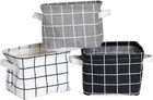 Stylish Storage Basket Cotton and Linen Fabric Mini Storage Cubes Nursery Storag
