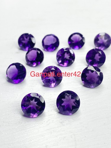 Perles En Forme D'oignon Facettées En Améthyste Violette Naturelle - Lot De 9 Pouces, 127 Carats