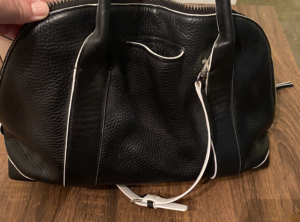 Coach Leather Crossbody Bag with Signature Print-image