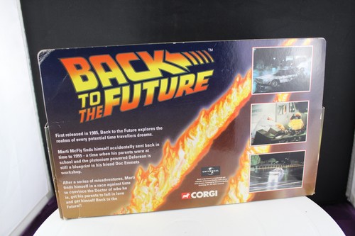 Corgi #CC05501 Delorean Time Machine + Metal Figurine of Doc Brown 1:36s NMIB - Picture 11 of 11