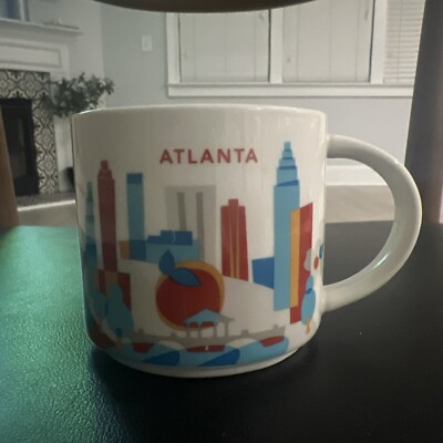 Starbucks Atlanta Mug You Are Here Coffee Cup 2013 Georgia 14 oz Ceramic  YAH | eBay