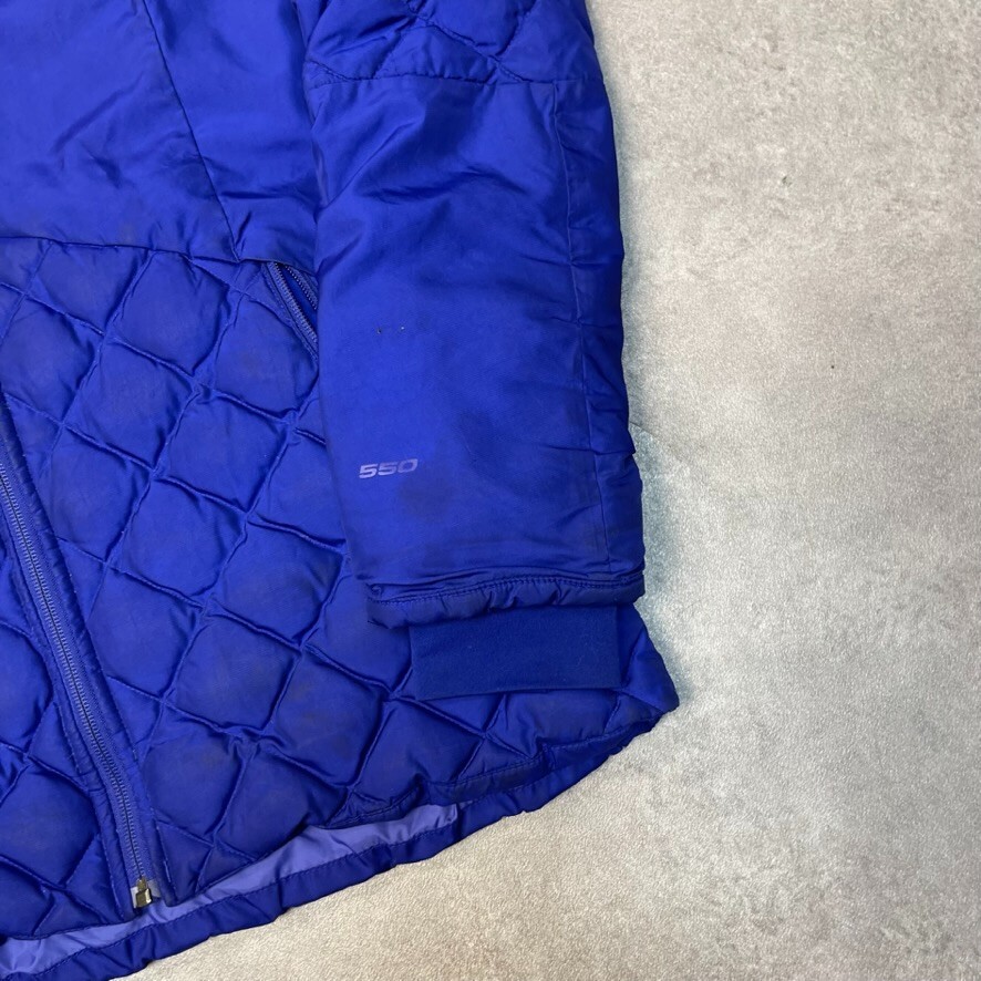 The North Face Puffer Jacket Womens 550 Down Full Zip Coat, Purple, Small image 5