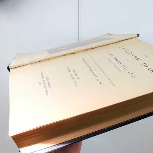The Literary Diary of Ezra Stiles Franklin Bowditch Dexter 1901 Full Set of 3 - Picture 8 of 8