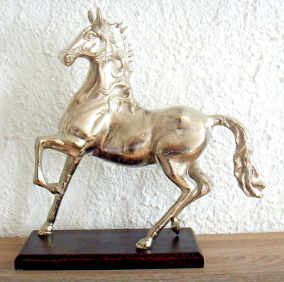 Pferd Pferdefigur Skulptur 41cm Skulptur Büste Kunst Aluguss landhauswelt