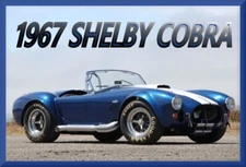 1967 AC Shelby Cobra 427 #2, Toolbox / Refrigerator Magnet 42 MIL