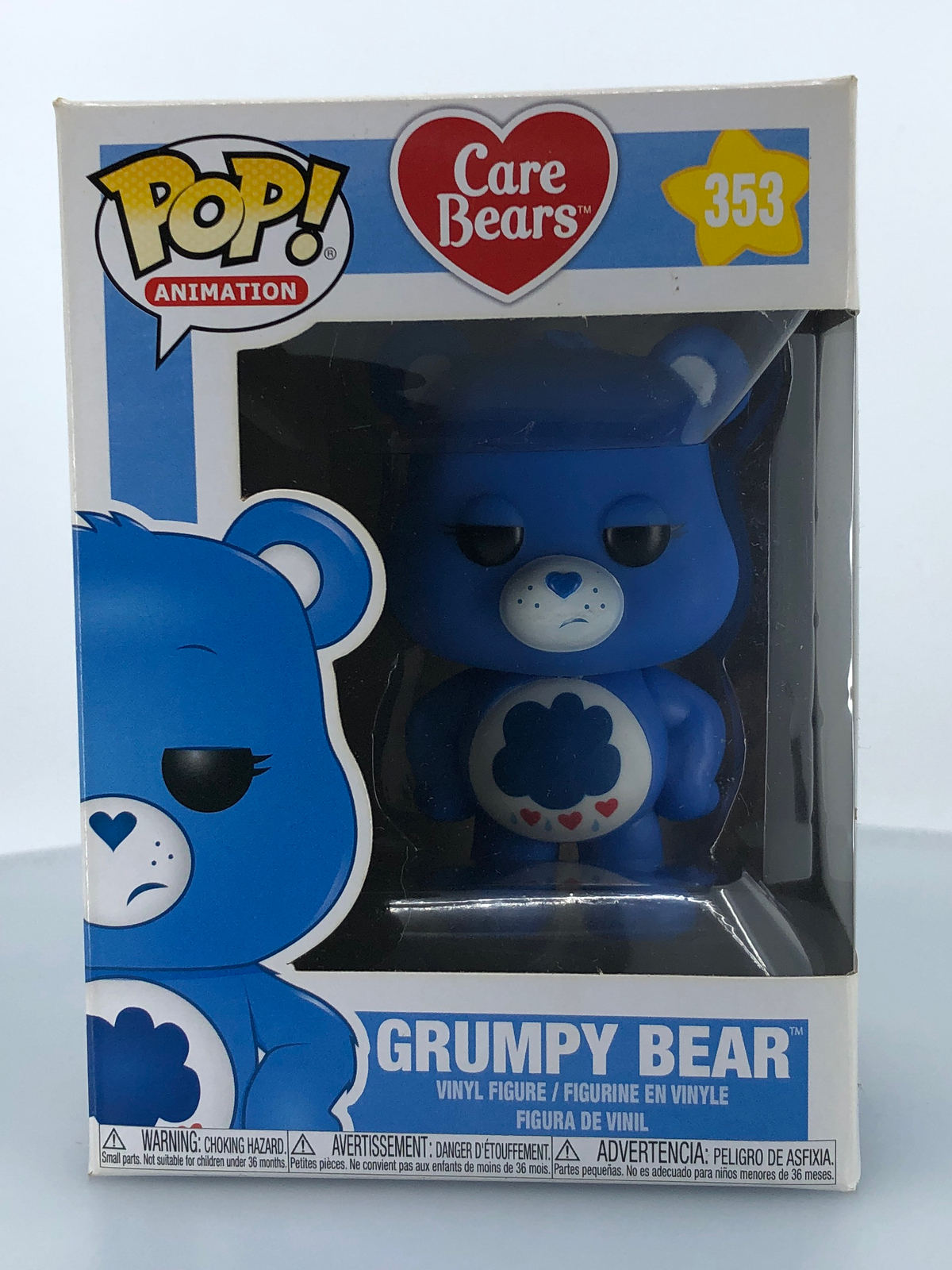 Funko Pop! Figura De Vinilo Animation Care Bears Grumpy Bear #353 Dañada