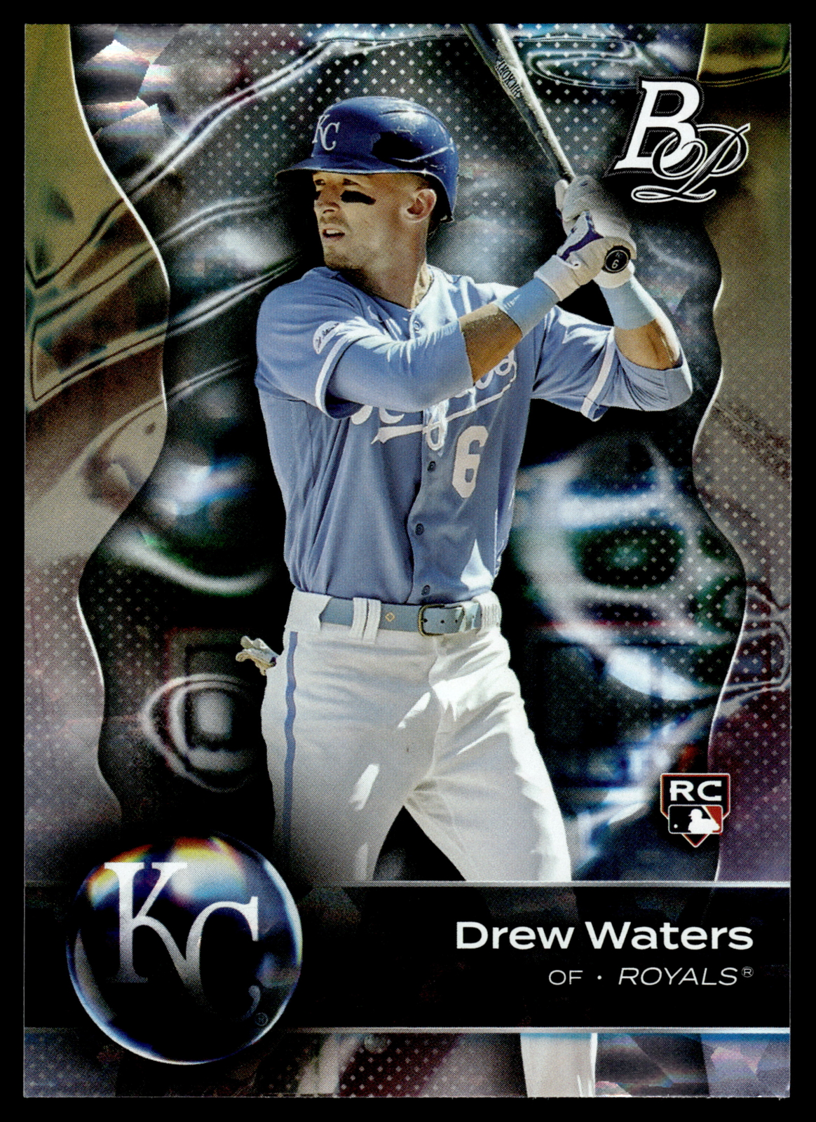 2023 Bowman Platinum #24 Drew Waters   Rookie Ice Foil Kansas City Royals