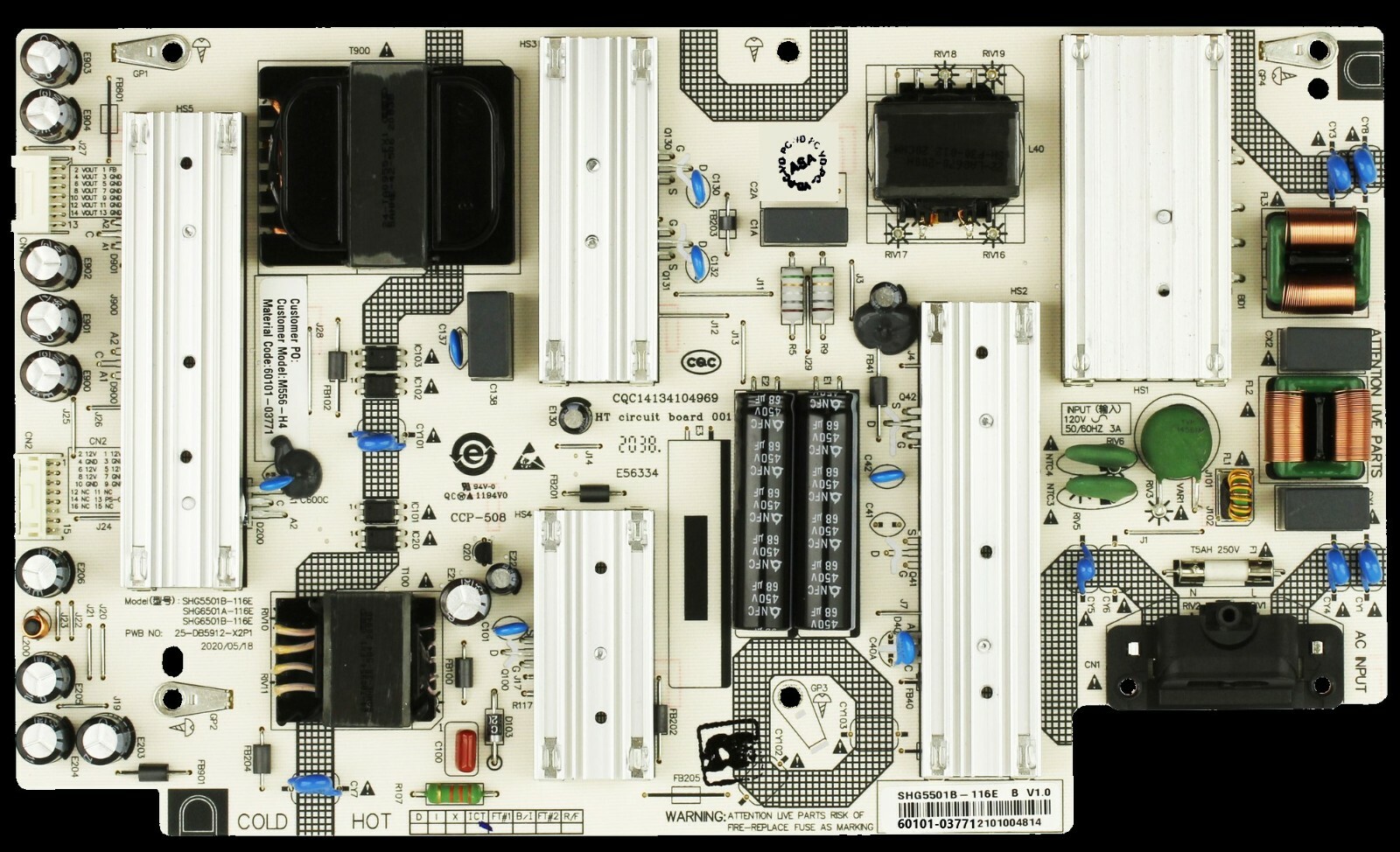 VIZIO M556-H4 POWER 60101-03771 SHG5501B-116E | eBay