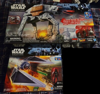 HASBRO Star Wars Rogue One RAPID FIRE IMPERIAL AT-ACT Walker AT-AT Vehicle  Nerf