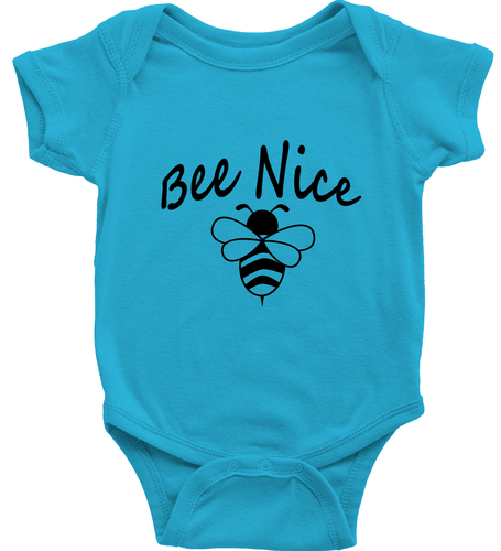 Bee Nice Toddler Kids Boy Tee T-Shirt Infant Baby Bodysuit Clothes Kindness Bee - Picture 26 of 36
