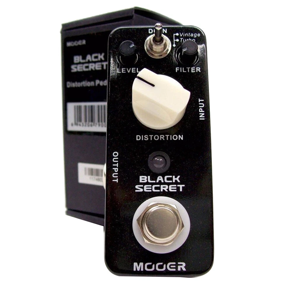 Mooer Black Secret Distortion Guitar Effect Pedal Vintage / Turbo