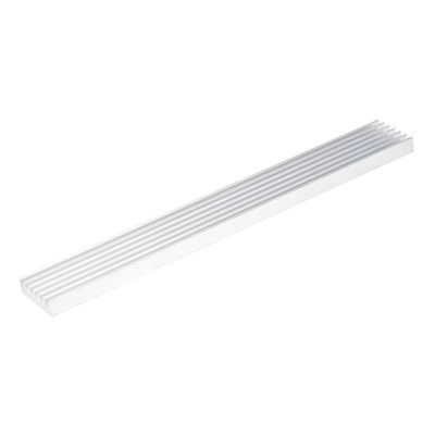 Parallel Notch Heatsink for MOS GPU IC Chip Silver 150x20x6mm-