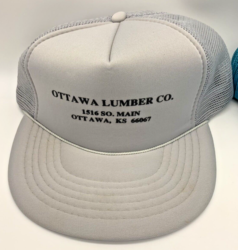Vintage 3er Set Trucker Snapback Hüte Kincaid Ottawa Chanute Kansas Holz - Bild 3 von 12
