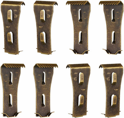 Brick Clips - 8 Pcs Heavy Metal Wall Hangers for 2-1/4 to 2-3/8 Inch Bricks, Ide