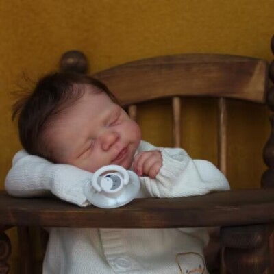 19inch Reborn Baby Doll Sleeping Newborn Dolls Vinyl Cloth Body 3D Skin Painted