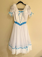 Professional White Blue Clara Party Dance Nutcracker Ballet Dress Costume Child