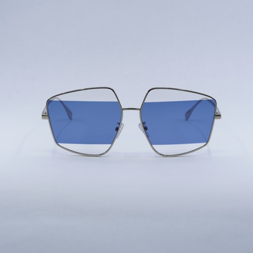 FENDI FE40016U 32V Gold/Blue and Transparent 60-140-140 Sunglasses New Authentic - Picture 2 of 7