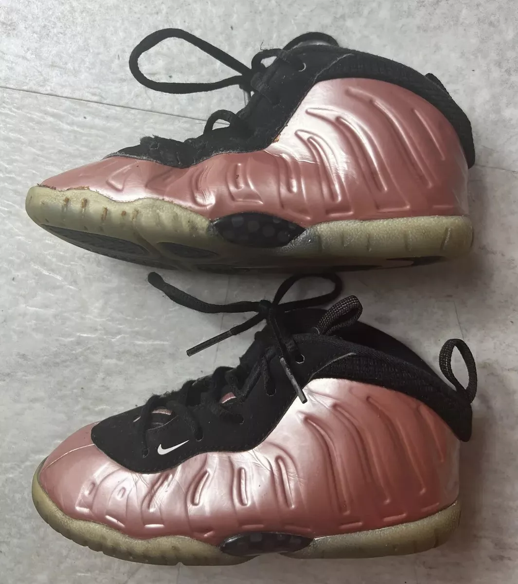 Nike Little Posite Foamposite Rose Sneakers Kids Youth 723947 601 Size 10C