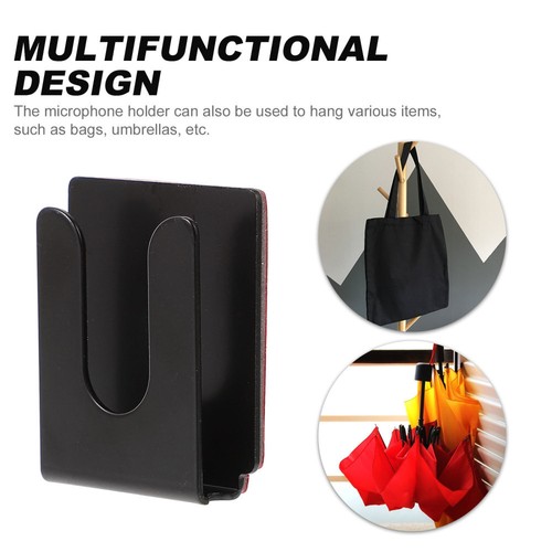 2 Pcs Universal Car Mic Holder Hook Bracket Handheld Mount - Zdjęcie 3 z 12