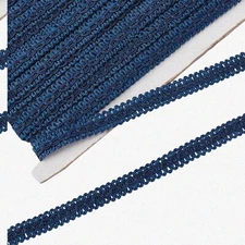 Prussian Blue DecoBraid: 13 Yards of 3/8" Wide Polyester Trim for Curtains, Slip