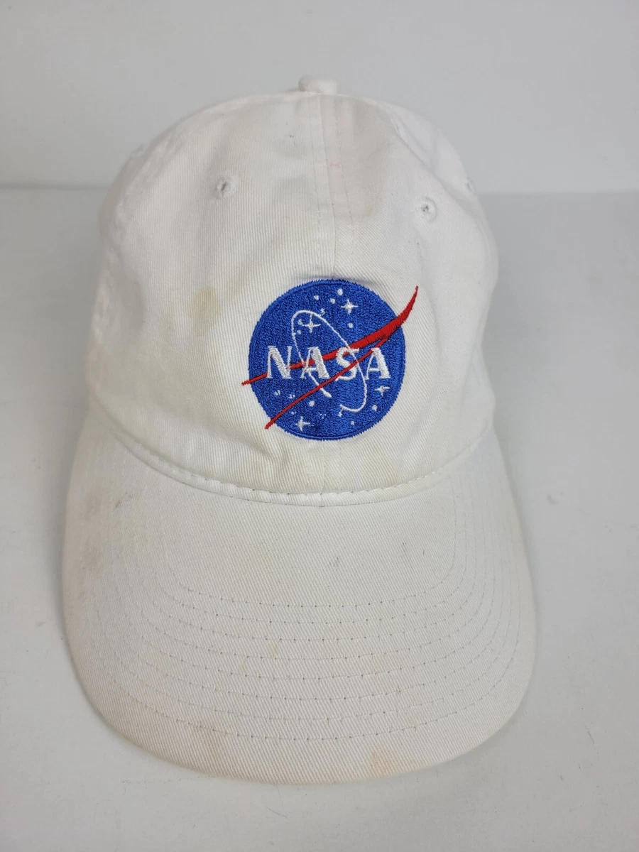NASA Hat Strapback Adjustable Astronaut White Baseball Cap eBay