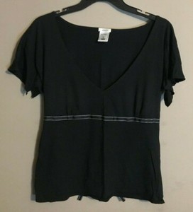 sheer v neck top
