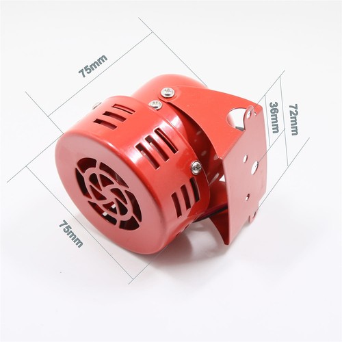 ALARMA BOCINA ANTIAÉREA MOTOR ELÉCTRICO COMPACTO 12V 300DB ROJO para COCHE CAMIÓN EE. UU. - Imagen 6 de 7