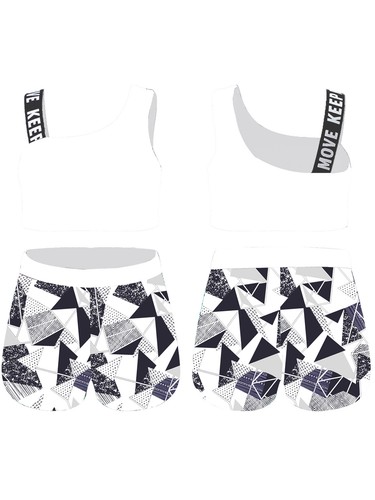 2PCS Kids Girls Sport Dance Outfit Crop Top Shorts Gym Yoga Sportswear Costume - Picture 15 of 40