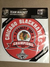 Chicago Blackhawks 2013 Stanley Cup Champions Giant Team Magnet 11.5  NEW