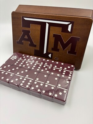 Texas A&M Gift Box Set Engraved Tournament size new logo licensed