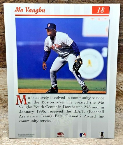 Mo Vaughn 1997 Donruss Studio ~ Portrait 8x10 - Boston Red Sox #18 - Picture 2 of 2