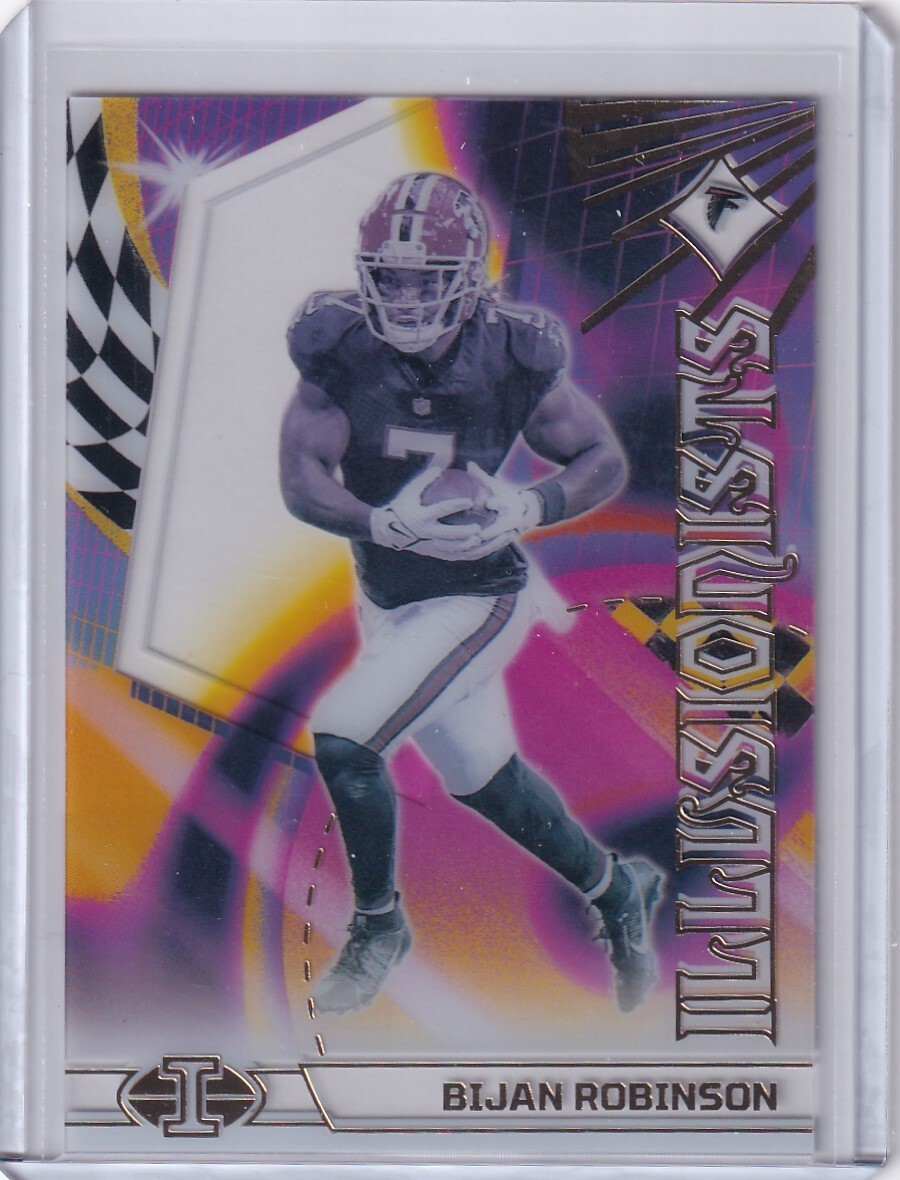 2023 Panini Illusions Bijan Robinson Illusionists Rainbow Rookie RC Acetate #11