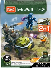 HALO INFINITE RECON GETAWAY MEGA CONSTRUX MONGOOSE FIGURE SET 123pc MISB 2020