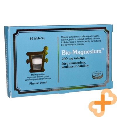 Pharma Nord Bio Magnesium 200 MG 60 Tabletten für Muskel Knochen Zähne Ergänzung