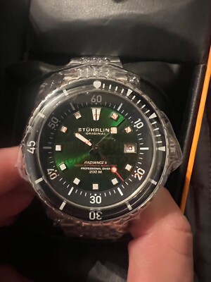 Swiss automatic radiance ll stuhrling diver 200m men's watch UK