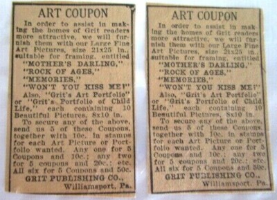 VINTAGE Newspaper ART Print AD~ ANTIQUE ORIG EARLY 1900's -E6H-63