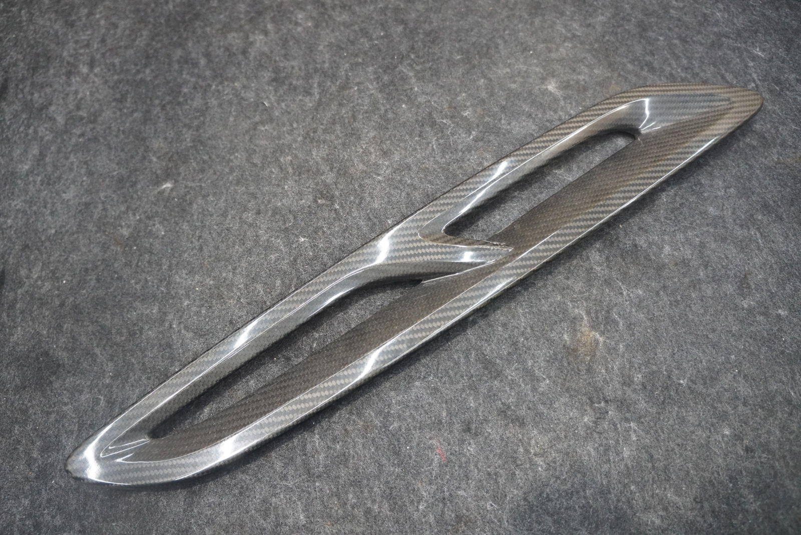 Left Hood Air Vent Carbon Fiber Cover Trim 3W8807945A Bentley Continental GTC 16