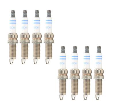 For BMW F01 F04 F10 F12 F13 Set of 8 Spark Plugs Bosch High Power ZR5TPP33