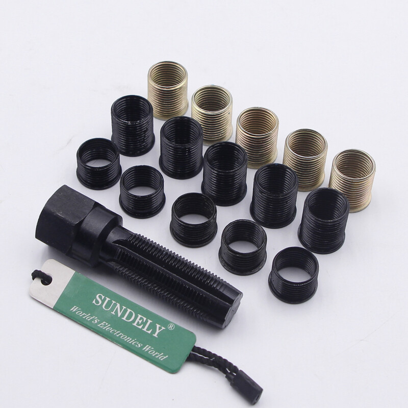 14mm SPARK PLUG RETHREAD KIT CYLINDER HEAD TAP, REAMER & HELICOIL