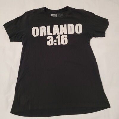 WWE Orlando 3:16 Stone Cold Steve Austin Skull T-shirt Men Medium Black