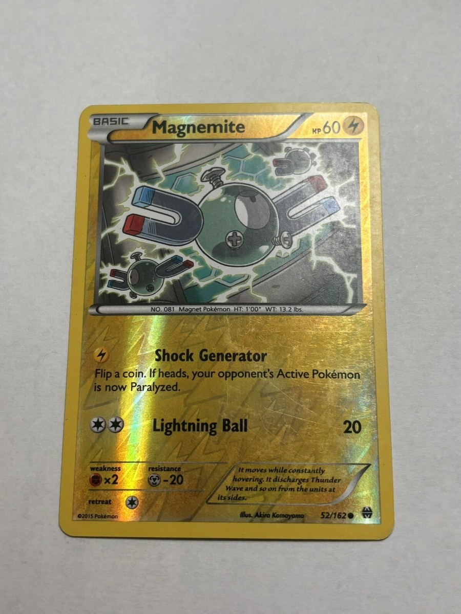 Pokemon - Magnemite - 52/162 - Common - Reverse Holo - XY