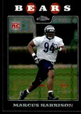 2008 Topps Chrome TC232 Marcus Harrison Xfractor Chicago Bears RC Football Card