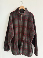 Vintage Fine Womens Apparel Alps USA Made Full Zip Fleece Size XL Cinch Waist