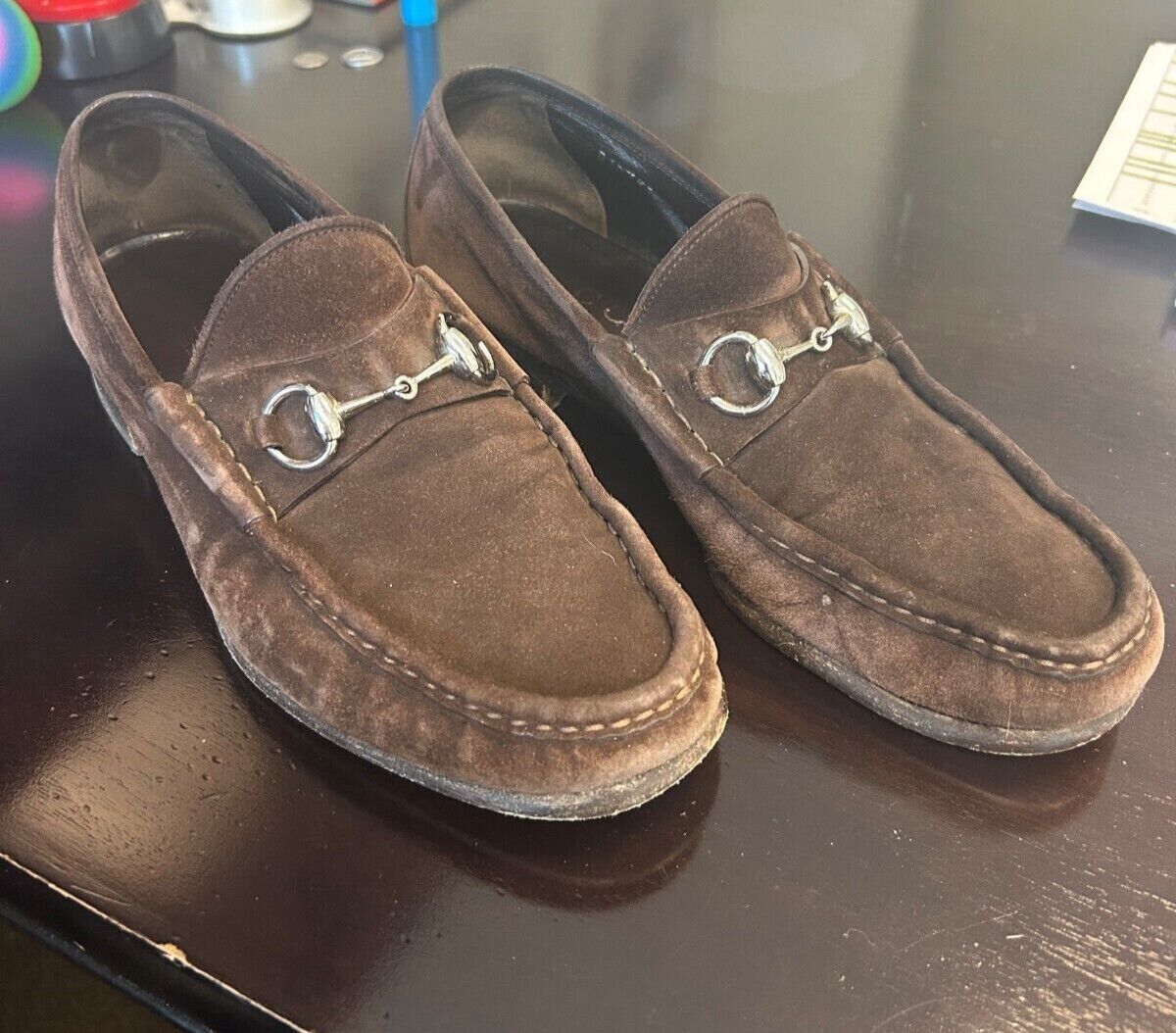 GUCCI HORSEBIT LOAFERS SIZE:9D BROWN SUEDE 015938 | eBay GUCCI HORSEBIT LOAFERS SIZE:9D BROWN SUEDE 015938 | eBay
