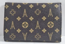 Mini Tri-Fold Wallet and Snap Closure All Over Print Pattern NWOT