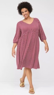 lane bryant burgundy dress Lane Bryant burgundy collar and cuffs dress