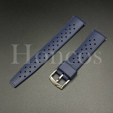 22 MM Blue Air Rubber Watch Strap Fits For The Blancpain X Swatch Atlantic Ocean