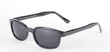 X - KD's Sunglasses Black Frames / Dark Gray Lens, Comes W/Free Pouch 