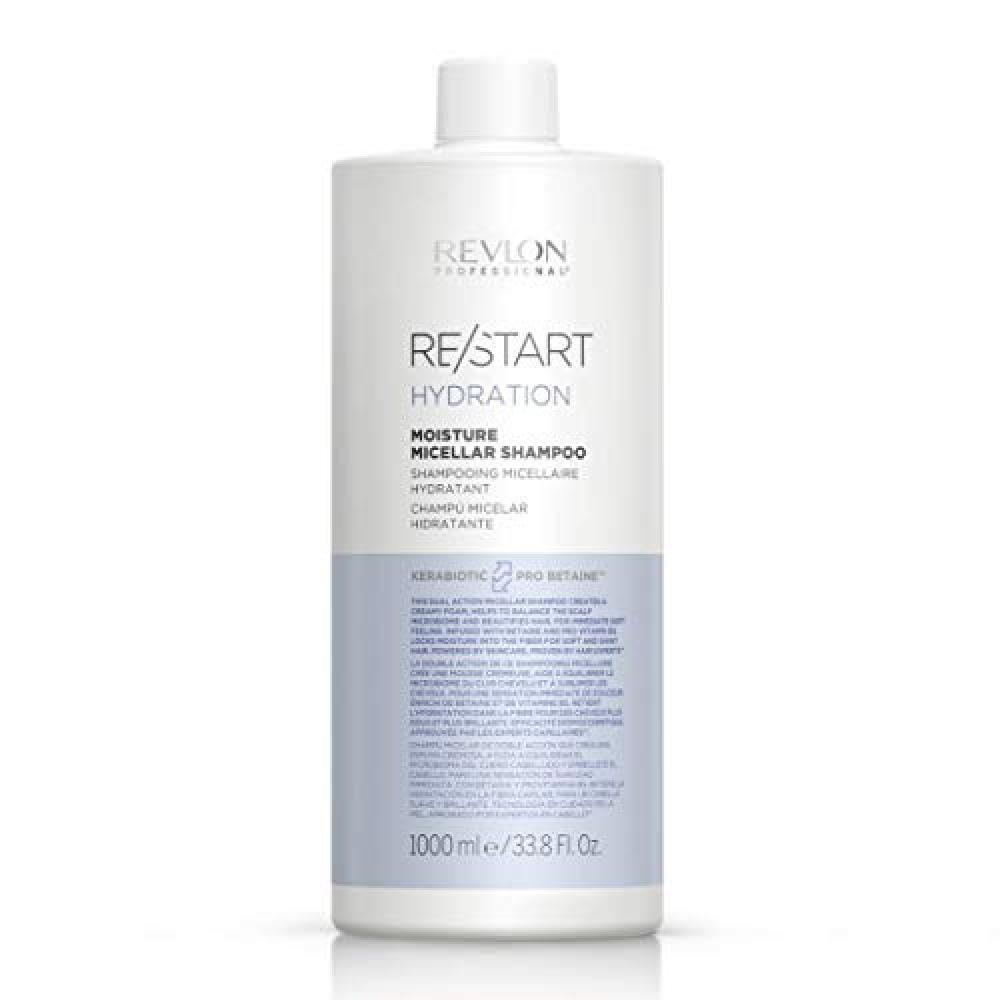 (TG. 1000 ml) Revlon Professional Restart Shampoo Micellare Capelli Secchi e Cre