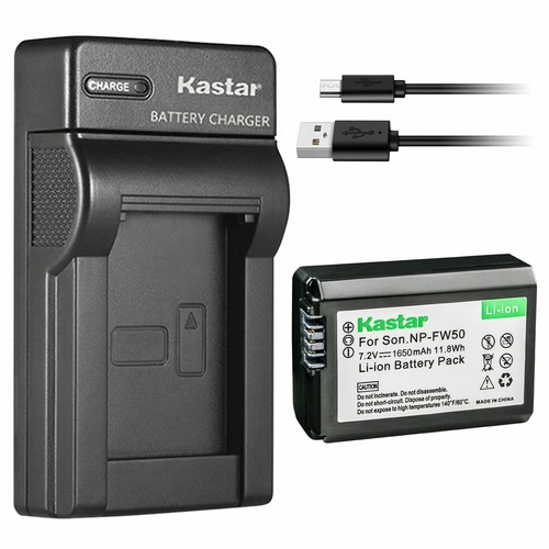 Kastar USB SLIM Charger & 1 Battery for Sony NP-FW50
